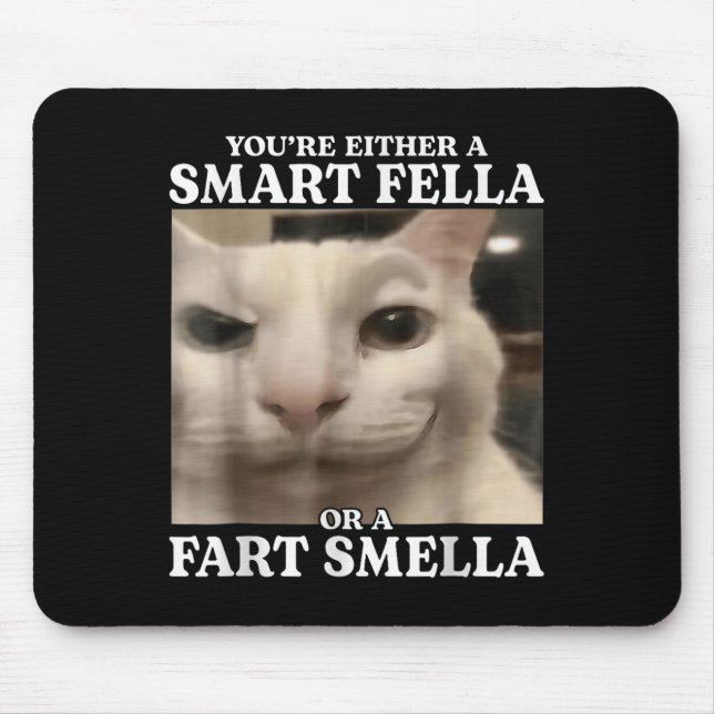 Du är antingen en smart kille eller en Fart Smella Musmatta (Framsidan)
