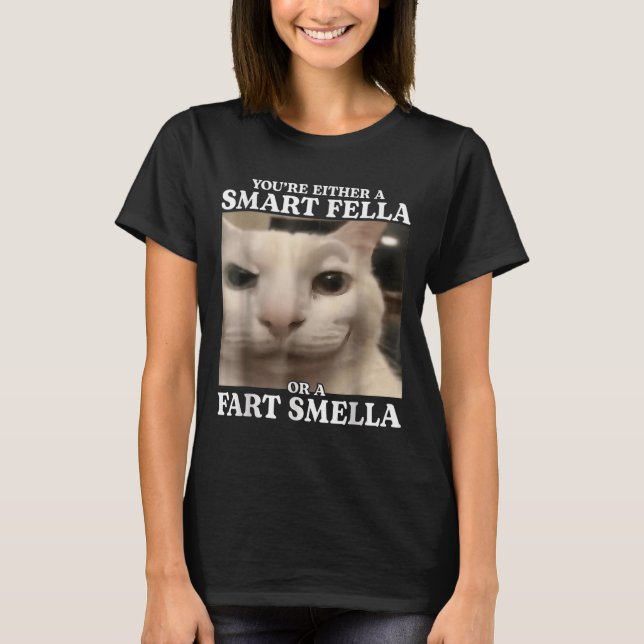 Du är antingen en smart kille eller en Fart Smella T Shirt (Framsida)