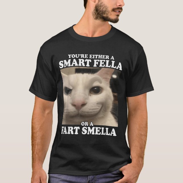 Du är antingen en smart kille eller en smart smell t shirt (Framsida)