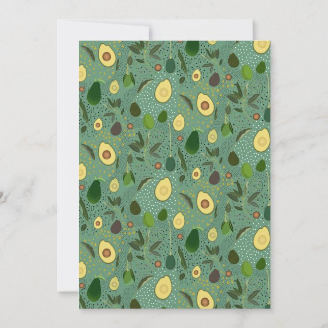 "Du är "avo" till min skål" Tack Kort (Baksida)