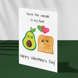 Du är Avocado på min toast Valentindag Kort