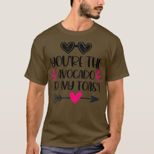 Du är Avocado till min gips Cute Funny Valenti T Shirt