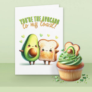 Du är Avocado till My Toast Funny Kärlek Kort