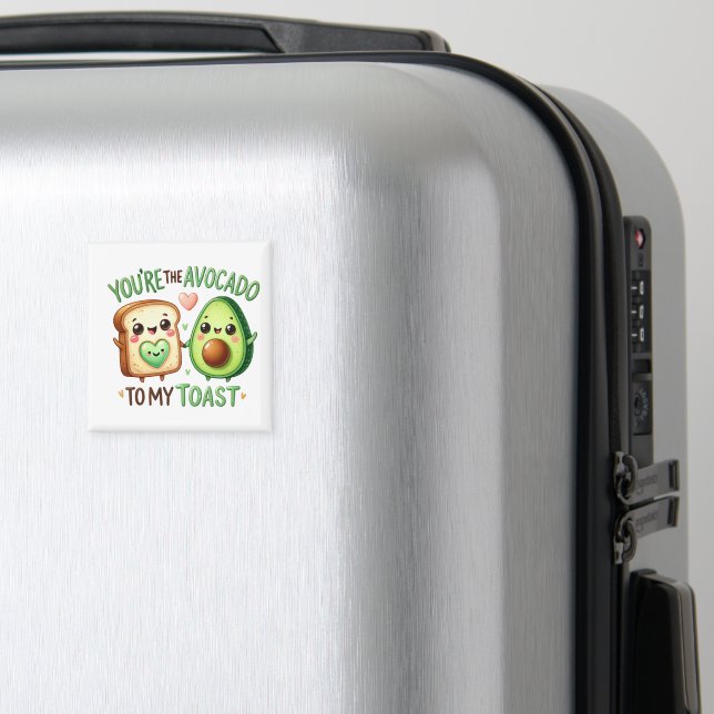 "Du är Avocado till My Toast mugg Magnet (In Situ (Luggage))