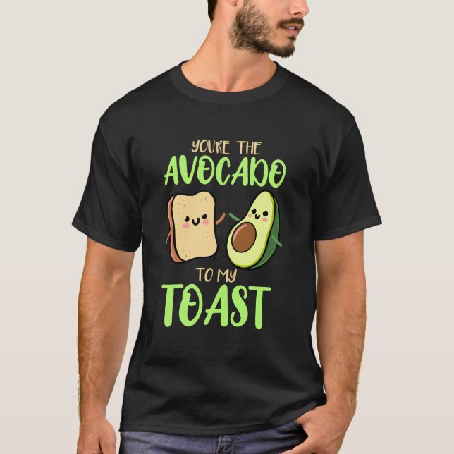 Du är avokado till min Valentines day Avoc T Shirt (Framsida)