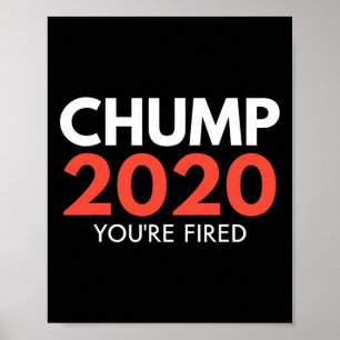Du är avskedad - klant Trump valförlorare demokrat Poster