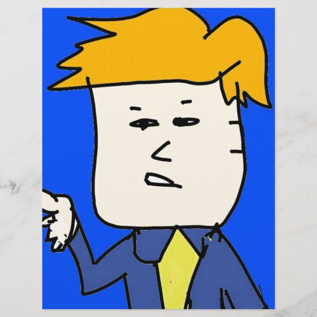 Du är avskedad tecknad pojke (Framsida)