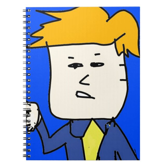 Du är avskedad tecknad pojke anteckningsbok med spiral (Framsidan)