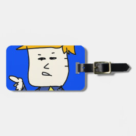 Du är avskedad tecknad pojke bagagebricka