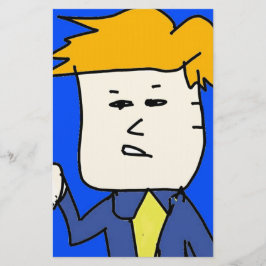 Du är avskedad tecknad pojke brevpapper