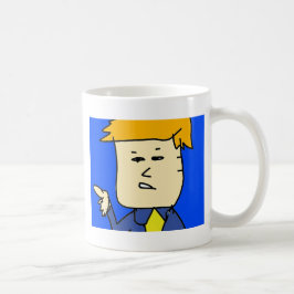 Du är avskedad tecknad pojke kaffemugg