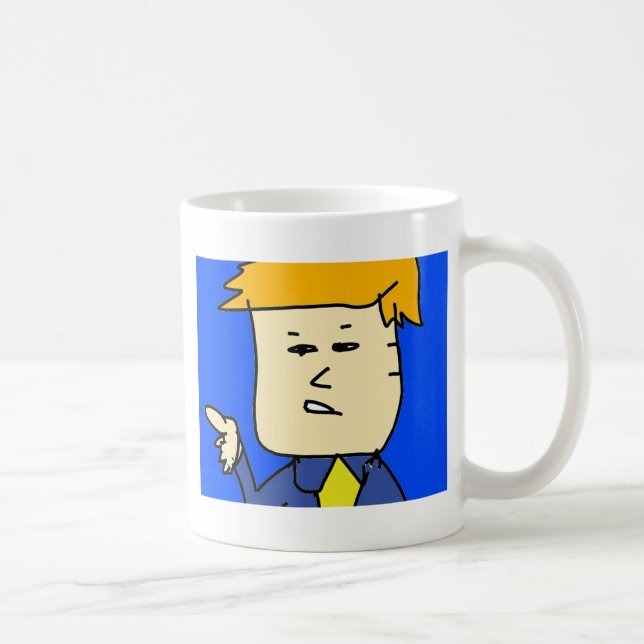 Du är avskedad tecknad pojke kaffemugg (Höger)