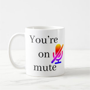 ”Du är avstängd” Rolig Zoom-citat-mugg Kaffemugg