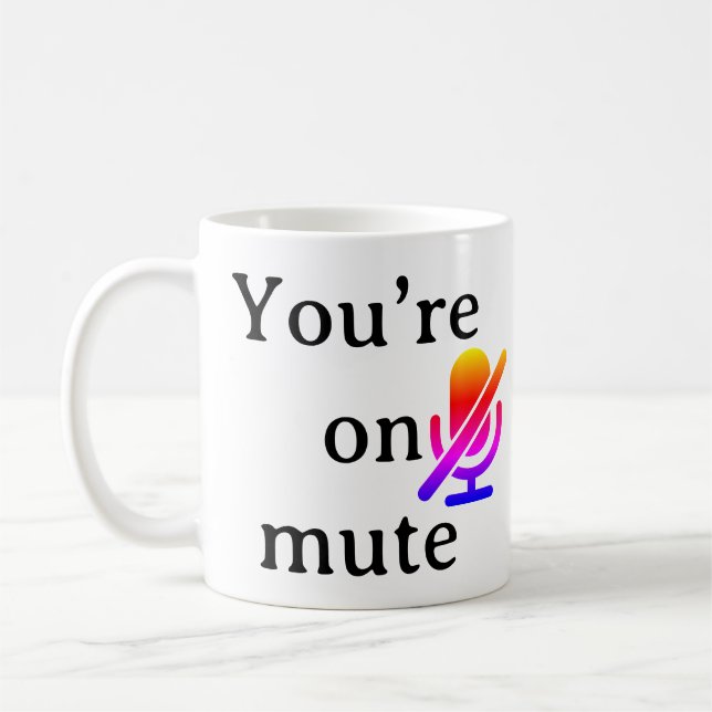 ”Du är avstängd” Sarcastic kaffemugg för jobbet (Vänster)