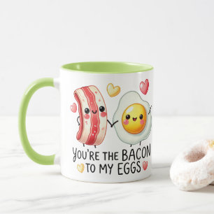 Du är bacon till mina ägg — Sött matpunspar Mugg