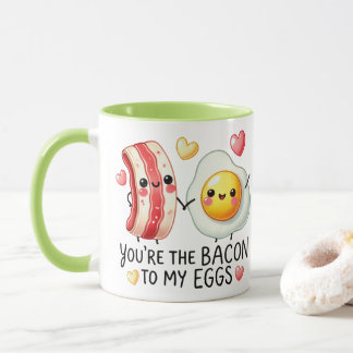 Du är bacon till mina ägg — Sött matpunspar Mugg