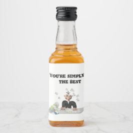 Du är bara den bästa .Personlig-texten Spritflaskor Etikett