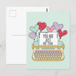 Du är bara min typ Cute Valentines day Vykort