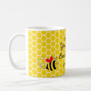 Du är Bäst som Mugg, Gul Bimugge Kaffe Mugg, Kaffemugg