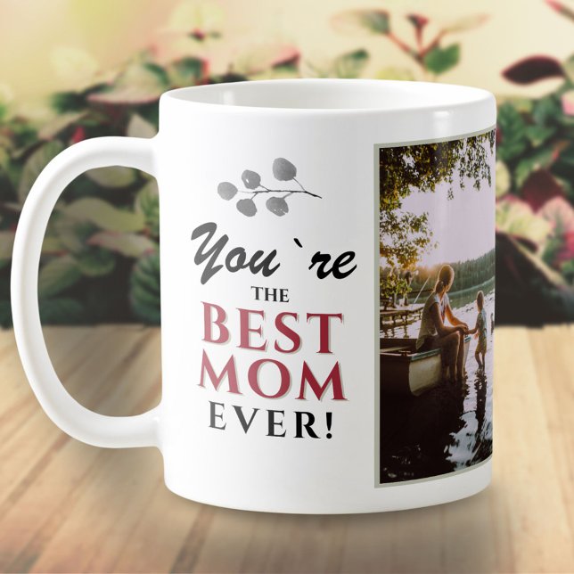 Du är bästa moderna Mamma-typografifoto Kaffemugg (Skapare uppladdad)