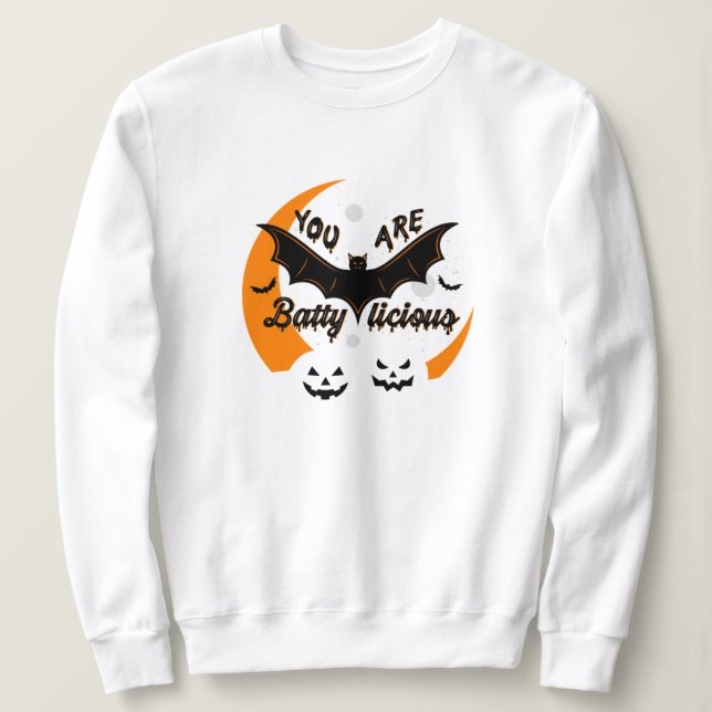 Du är battylisk vit T-shirt Sweatshirt (Design framsida)