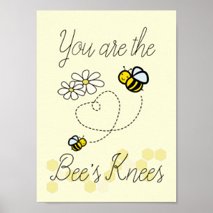 Du är Bee's Knees Art Print Poster
