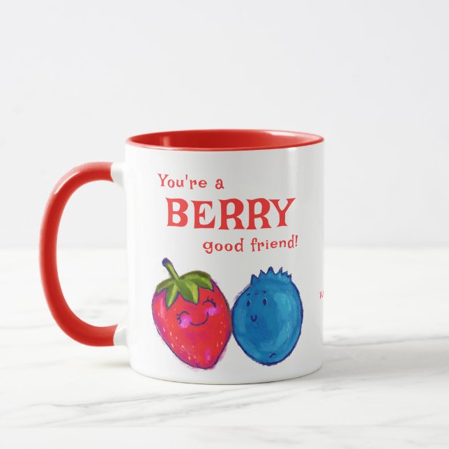 Du är Berry Bra Friend Sweet Valentiness BFF Mugg (Vänster)
