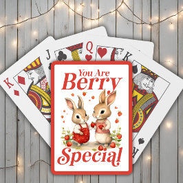 Du är berry Speciell Cute Bunnies Casinokort