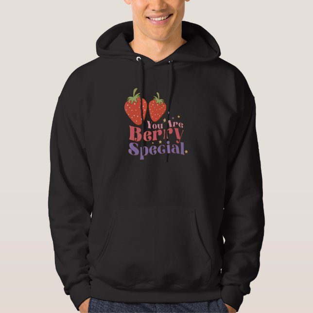 Du är Berry Speciell Cute Fall Women's Sweet Pun 8 Hoodie (Framsida)