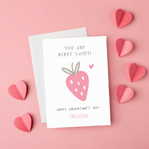Du är Berry Sweet Classroom Valentine Day Kort