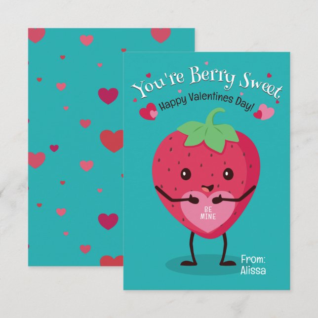 Du är Berry Sweet Valentine Day Inbjudningar (Fram/baksida)