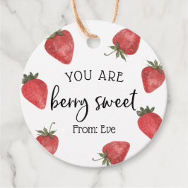 Du är Berry Sweet Valentine Gåvor Etiketter