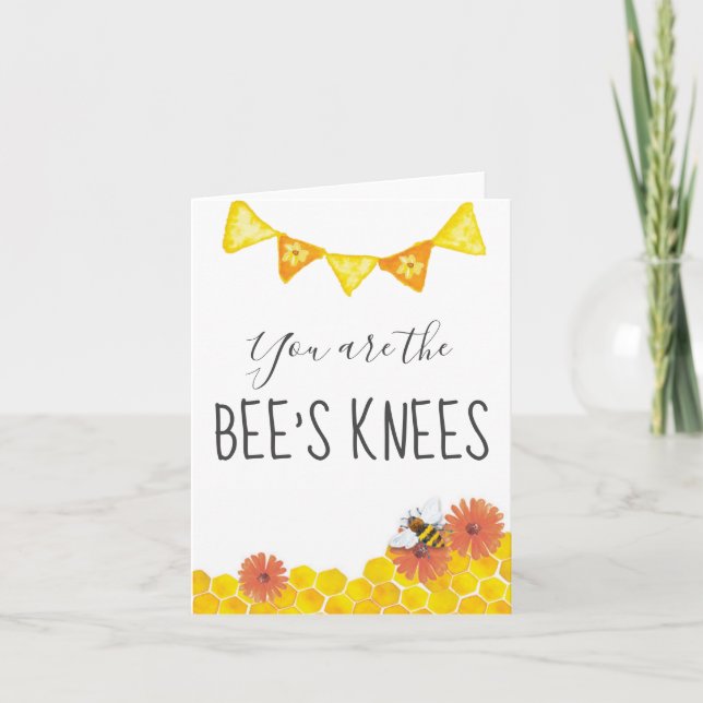 Du är Bes Knees Card Kort (Framsida)