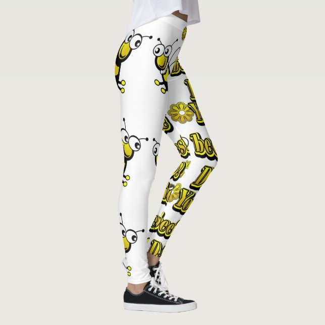 Du är Bes Knees Daddio Dancing Bees Leggings (Höger)