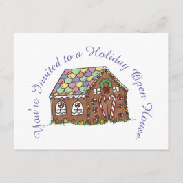 Du är bjuden Helgdag Gingertea Open House Vykort