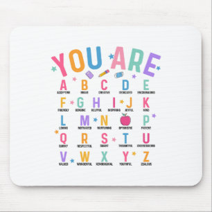 Du Är Bokstäver Alfabetet Lär Dig Abcs Inspiration Musmatta