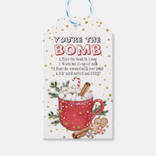 Du är Bomb-Märkrn, Hett Cocoa Bomb Märkre, Choc Presentetikett
