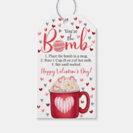 Du är Bomb Valentine Day Hett Cocoa Bomb Gif Presentetikett