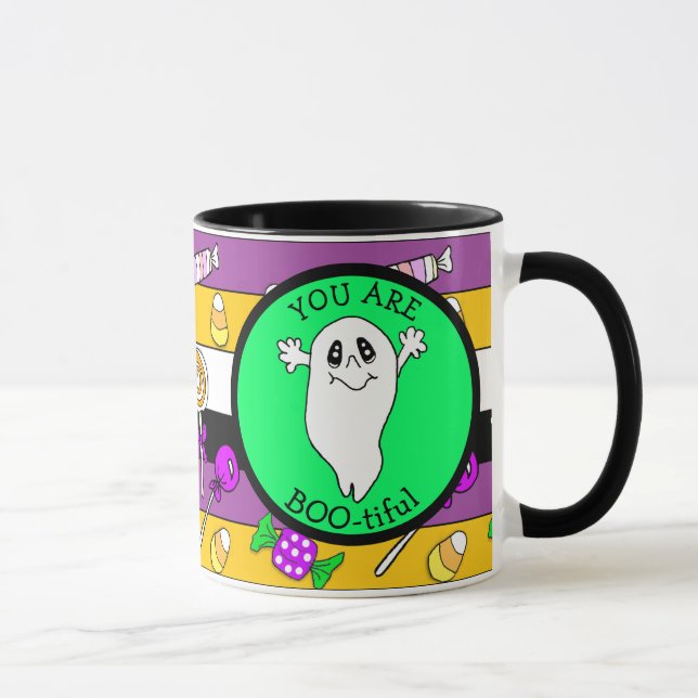 Du är Boo-tiful, Ghost Pun, Halloween Mugg (Höger)