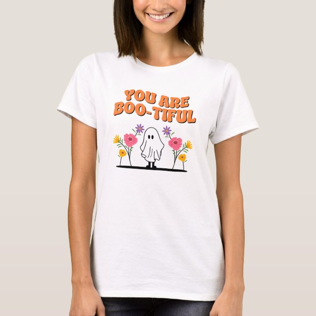 Du är bootifull svg, boo-tiful Halloween png, klip T Shirt (Framsida)