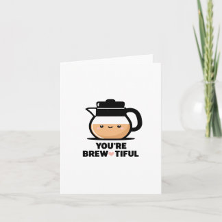 Du är brokig - Cute Coffee Älskare Sticker Kort