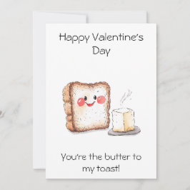Du är Butter to My Toast! - Valentine Kort