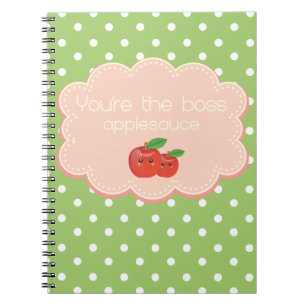 Du är chefen, applesauce! anteckningsbok