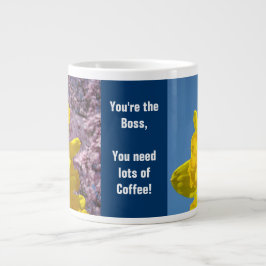Du är chefen koppar Du behöver mycket kaffe Jumbo Mugg
