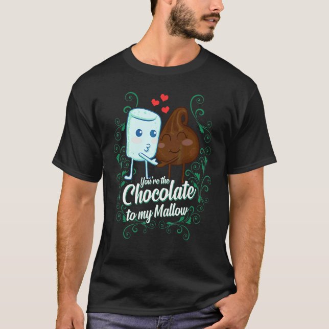 Du är choklad till mitt myggmatchande par t shirt (Framsida)