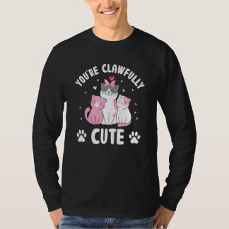 Du är ClawCute Cat Par Kitten T Shirt