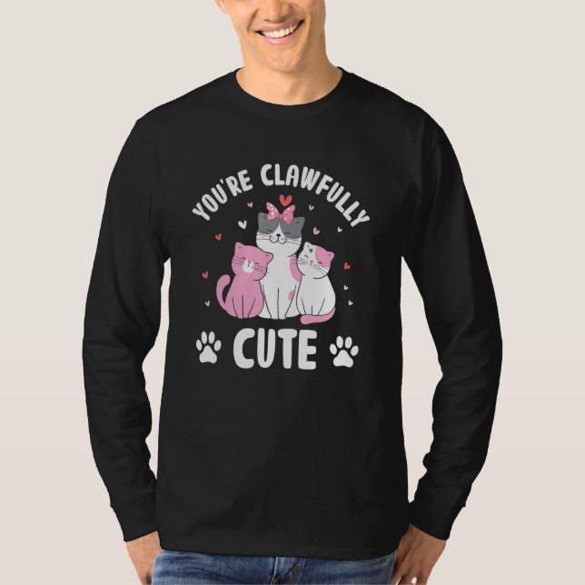 Du är ClawCute Cat Par Kitten T Shirt (Framsida)