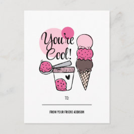 Du är Coola Kids Classroom Valentine Postcard Helg Vykort