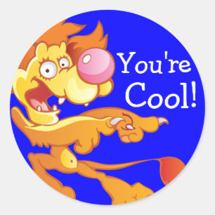 Du är Coola Reward Stickers Runt Klistermärke