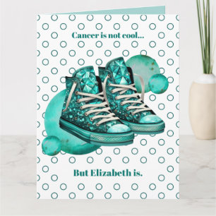 Du är Coola Teal Ovarian Cancer Support Kort